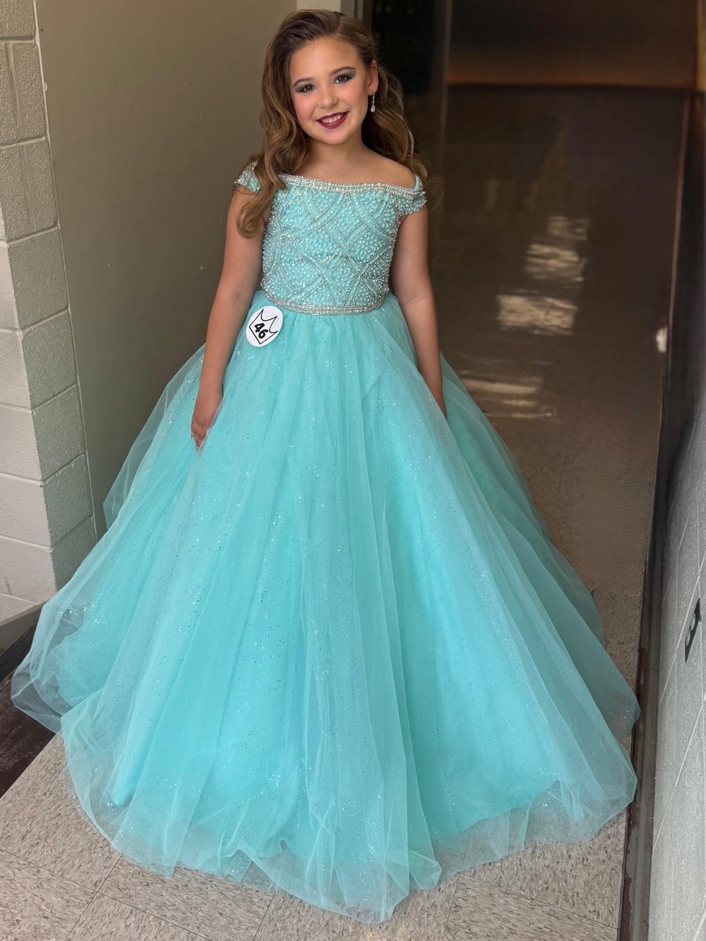 Tiffany Princess Beaded Tulle Ball Gown